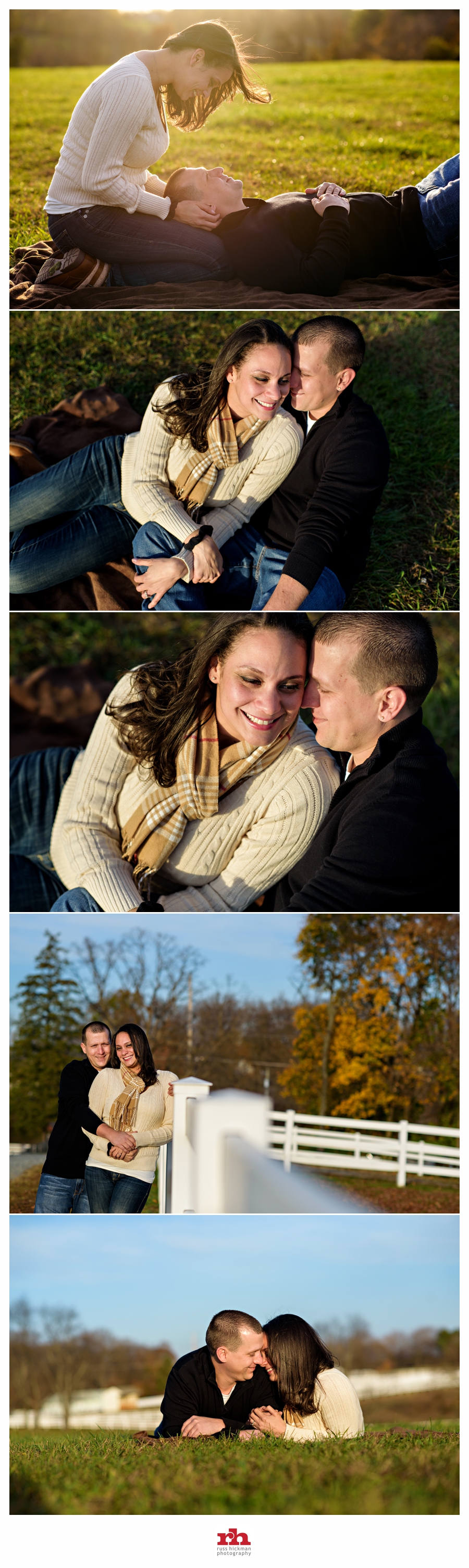 A couple enjoy a moment on a blanket in the park during their Philadelphia Engagement Session.